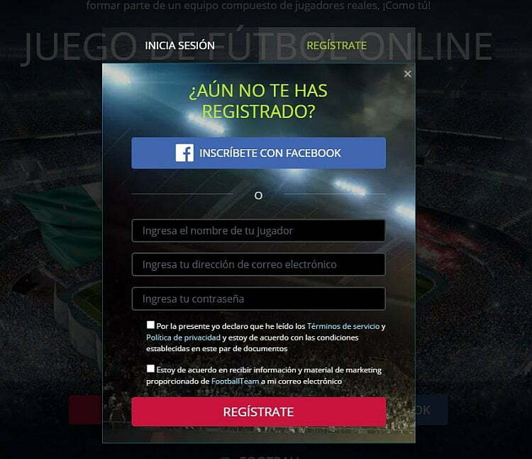 Football Team, análisis del juego de fútbol online